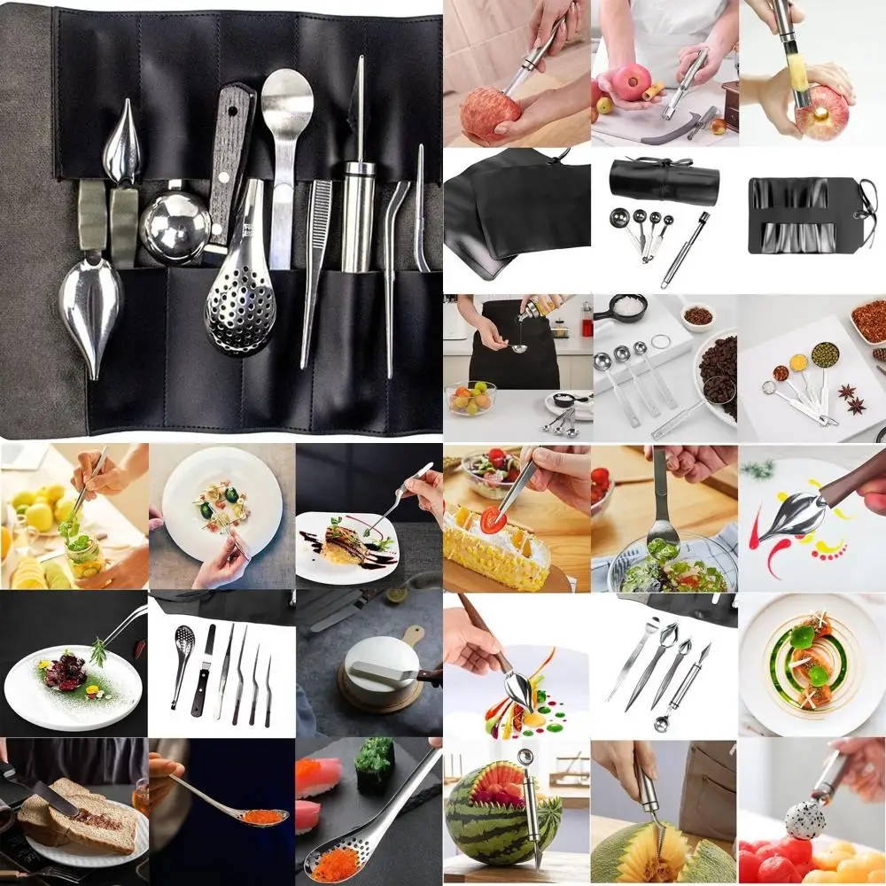 

Complete 12-Piece Chef's Plating Set for Expert and Novice Home Cooks