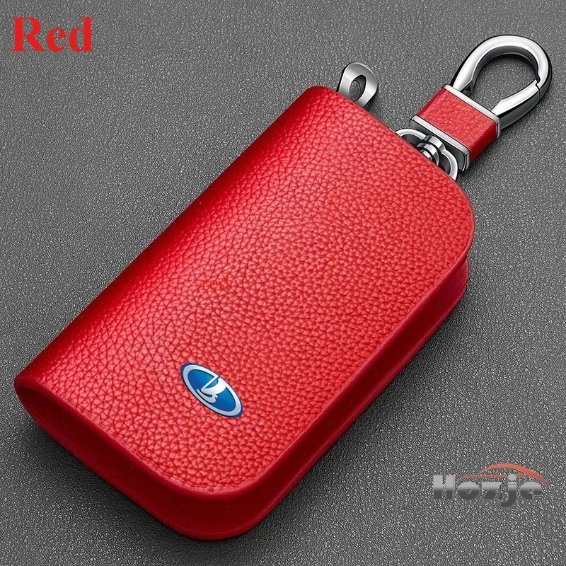 Leather Zipper Key Cover Car Key Case for Lada Vesta Niva Granta Largus Priora Xray Kalina Samara Accessories