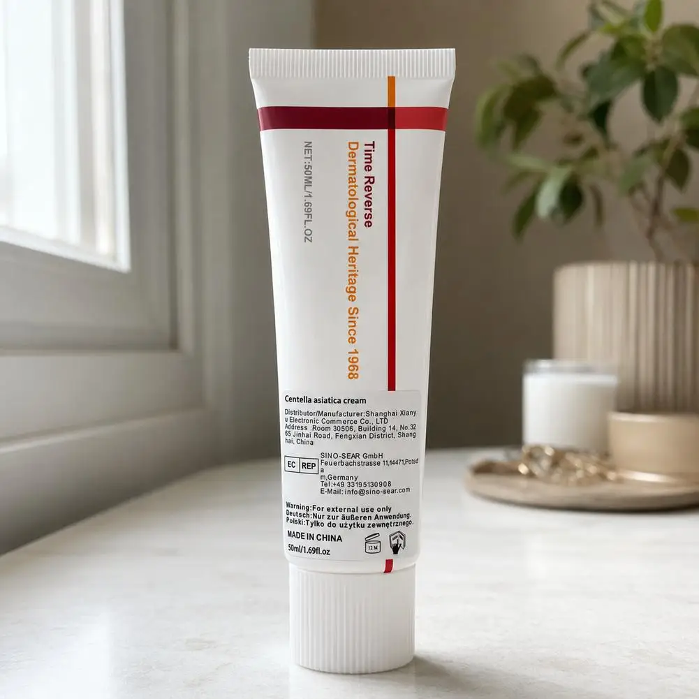 50ml Centella Asiatica Face Cream Deep Hydrating Moisturizing Repair Soothing Facial Cream for Sensitive Dry Skin Care Daily