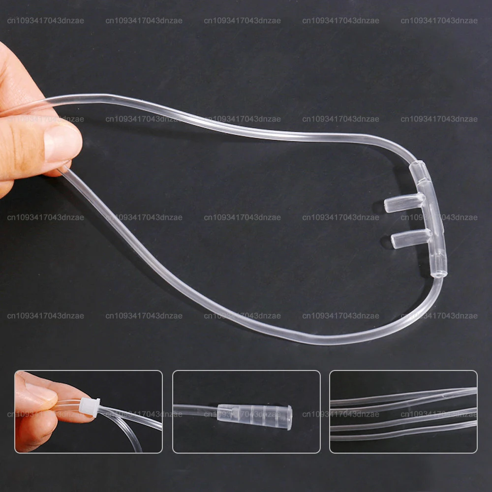 10Pcs Nasal Oxygen Cannula Double Nasal Oxygen Tube Standard Universal Medical Care Machine Breathing Cannula Size 1.5/2.5/3/8M
