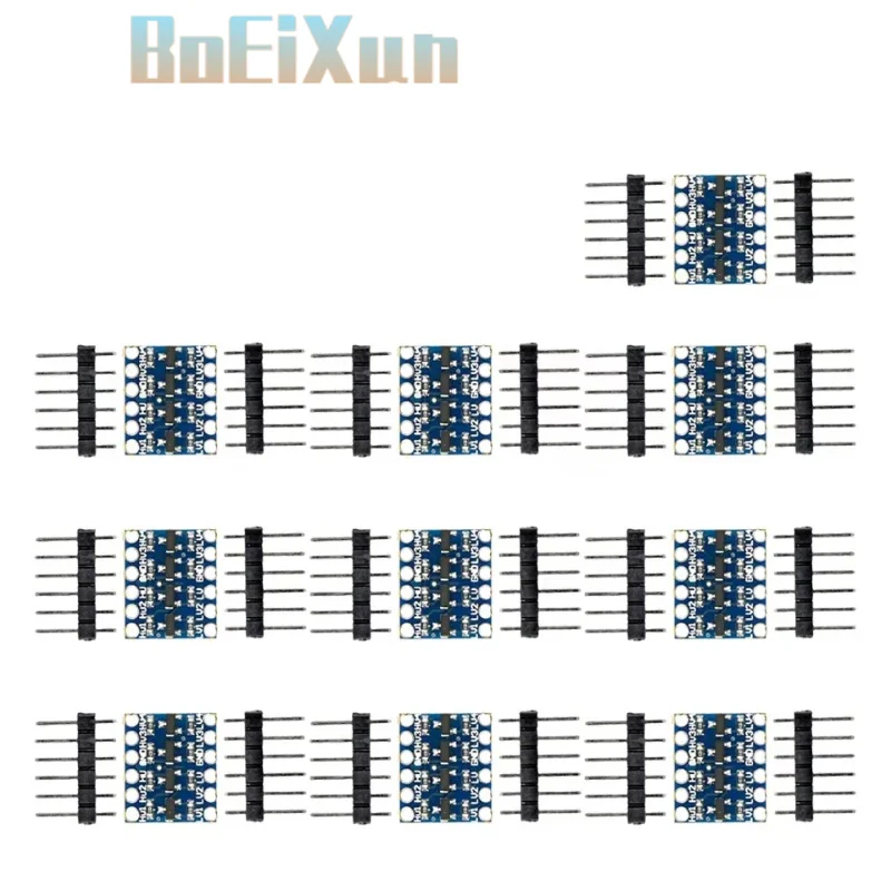 1-100pcs 4 Channel IIC I2C Logic Level Converter Bi-Directional Module 5V to 3.3V