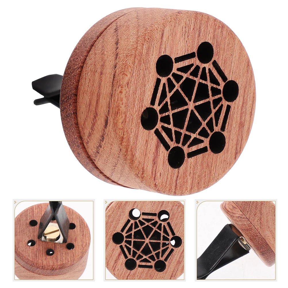 

2 Pcs Car Diffuser Dashboard Outlet Clip Diffusers for Essential Oils Small Perfume Wood Passive Scent