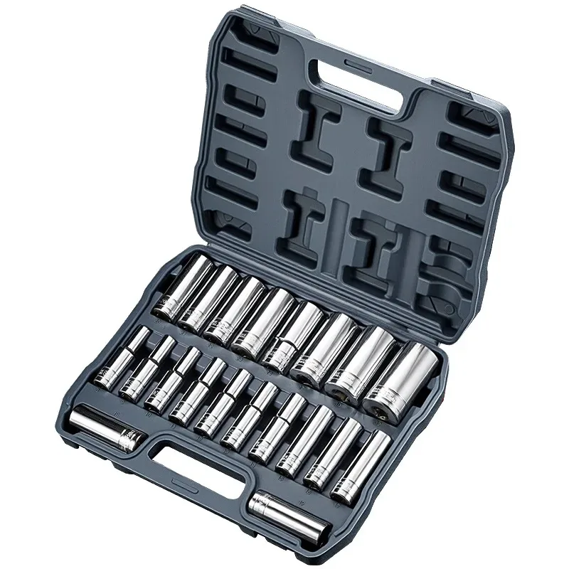 1/2 Inch Drive Socket Set,20pcs Socket Set(8-32mm),Electric Wrench Set Hexagonal Electric Drill Pneumatic Screwdriver Socket