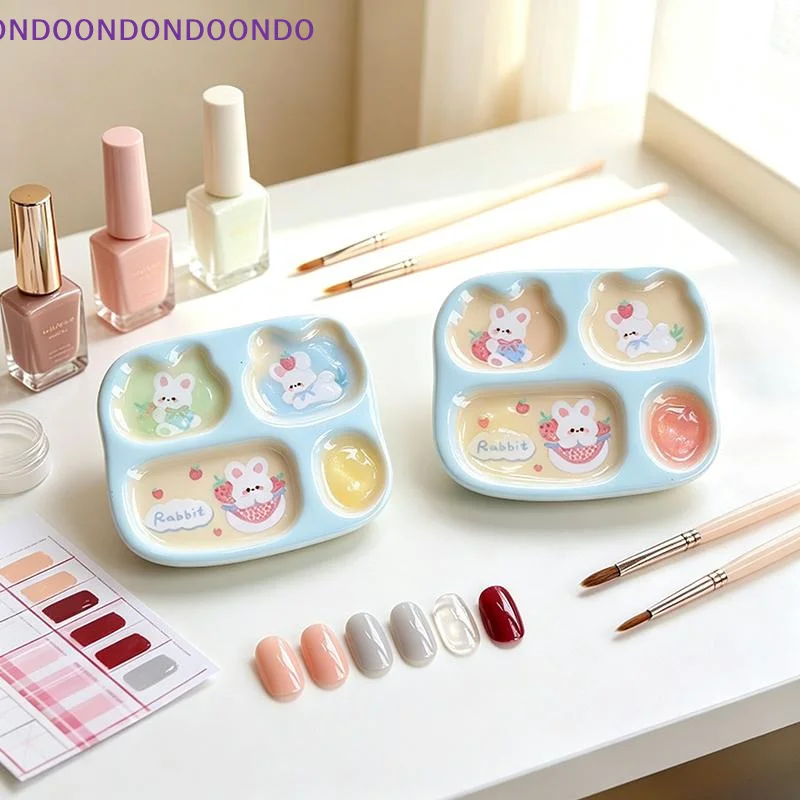 Mini Resin Small Plates Adorable Cartoon Animal Design Tiny Dishes for Dollhouse Decor Fairy Garden Decoration