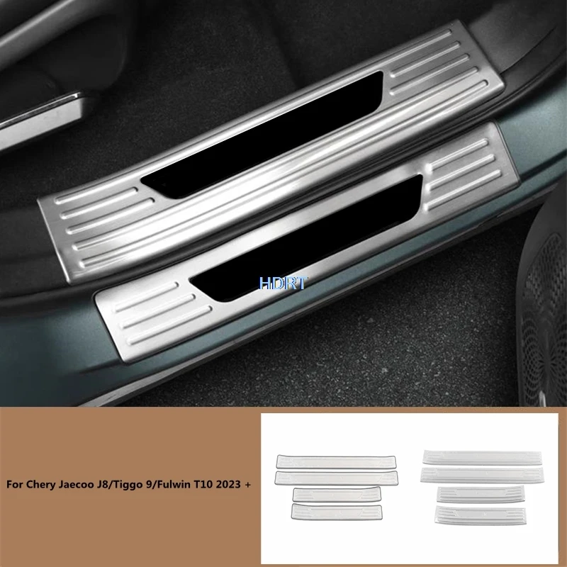 

Door Sill Welcome Pedal For Chery Jaecoo J8/Tiggo 9/Fulwin T10 2023 + Scuff Plate Cover Car Styling Accessories Interior Sticker