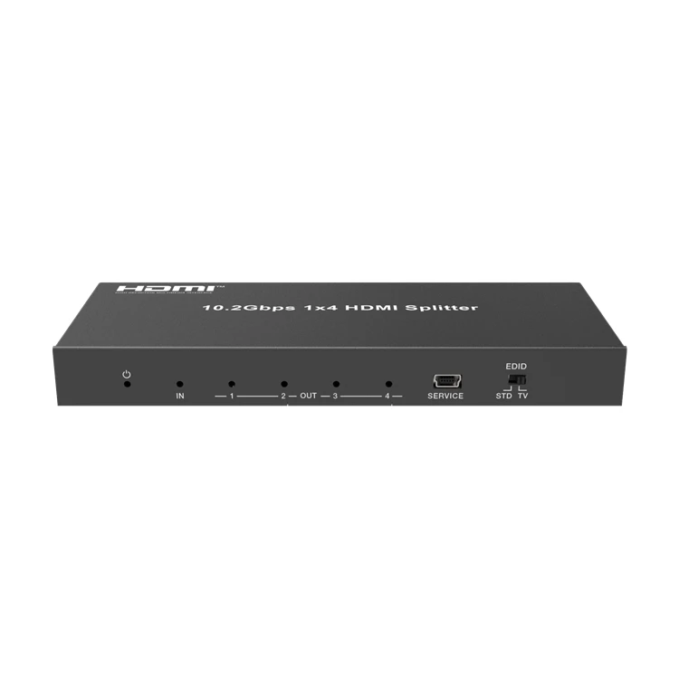 4k HD MI  1x4 1 in 4 Out Audio Video Distributor Box video Splitter HDCP 2.2 4K@60Hz