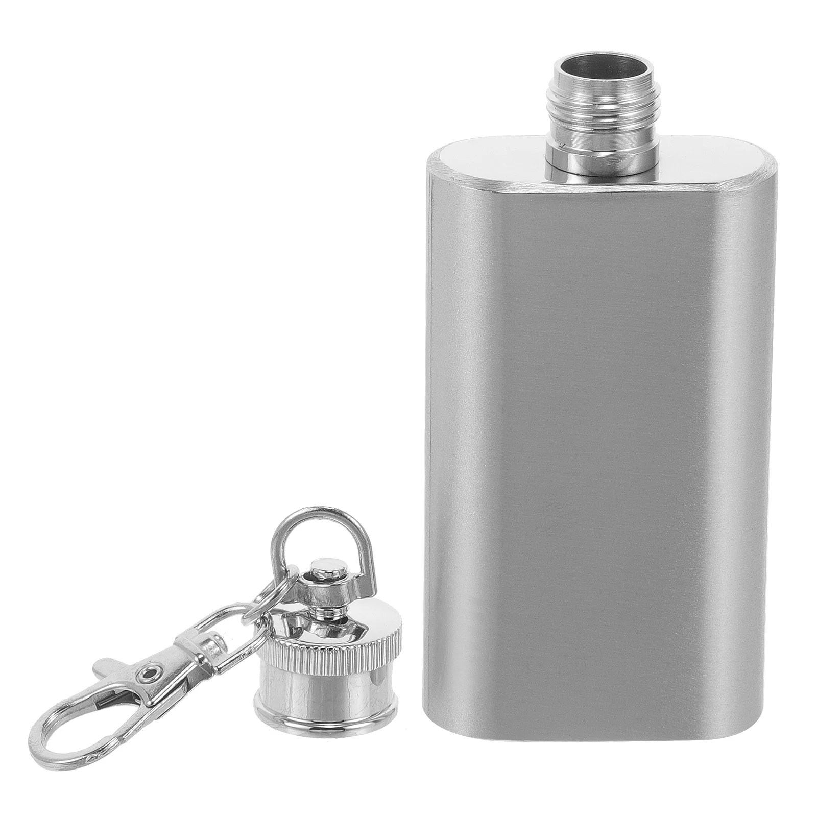 

2 Ounces Bottle Whiskey Drink 1 Liter Original for Alcohol Stainless Steel Hip Flask with Keychain Flat Lid Jug