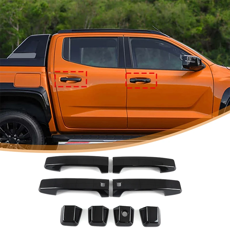 Autotürgriffkappe Außentürgriffabdeckung Zierleisten Aufkleber Autozubehör Für Mitsubishi L200 Triton LC2T LB2T 2024 2025 2026