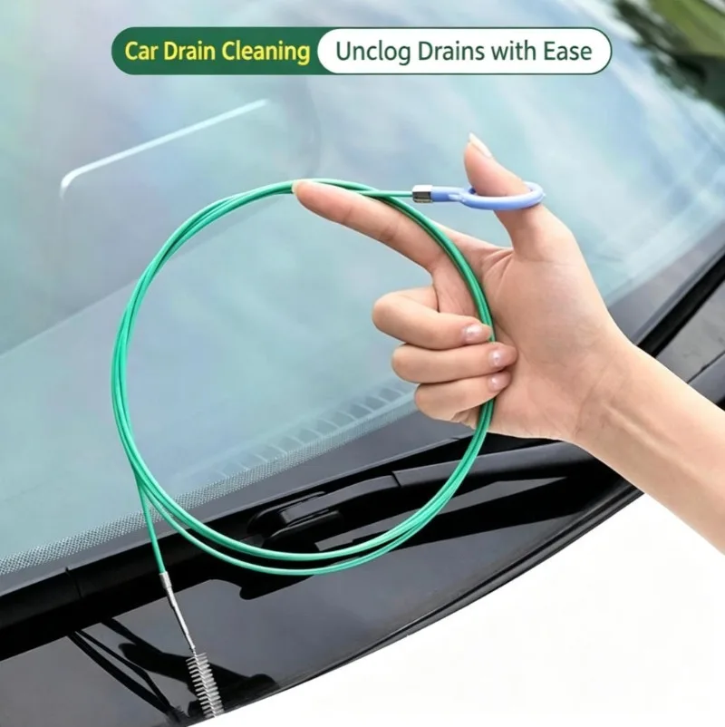 Car Sunroof Drain Hole Cleaner, Auto Pipe Dredge Brush, Cleaning Tool for Sunroof Drainage & Air Conditioning Pipe