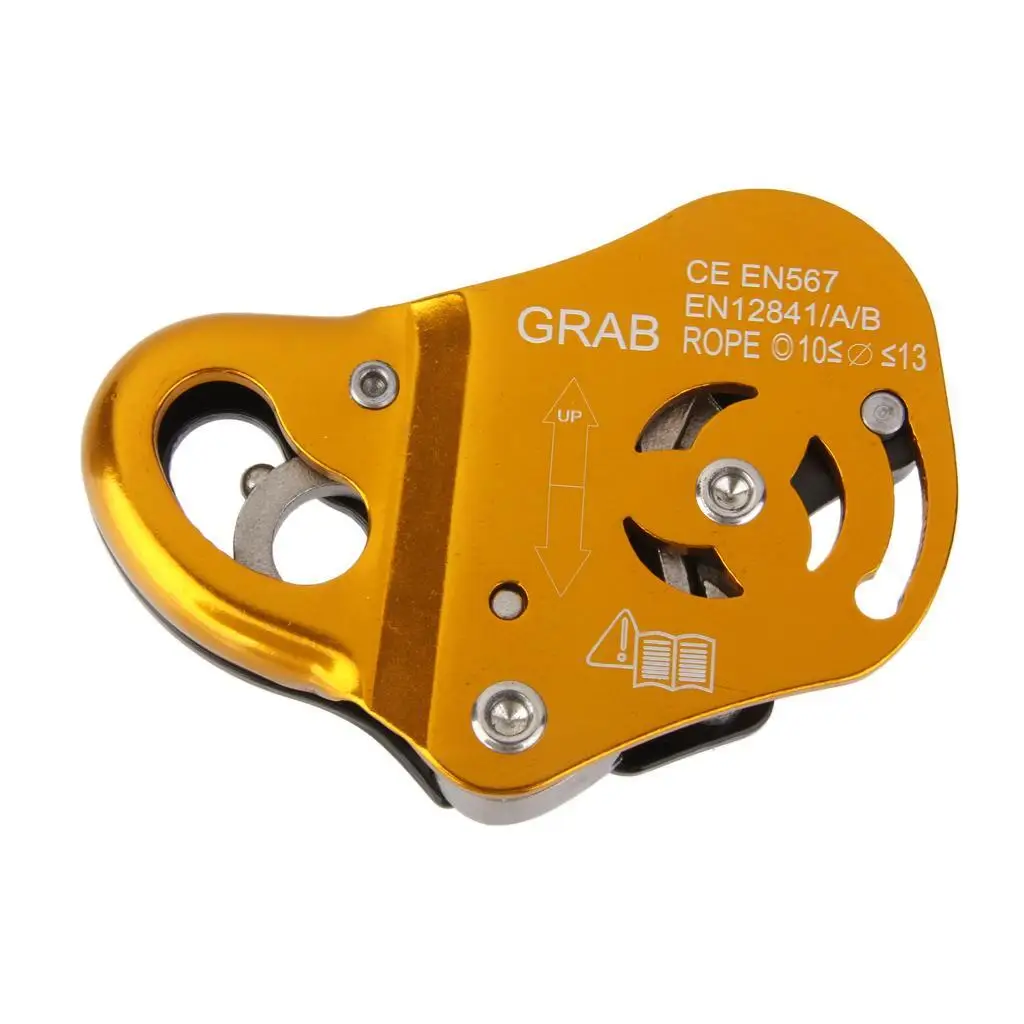 Outdoor Rock Climbing Gear Aluminum Grab Protecta For 8mm - 13mm Rope