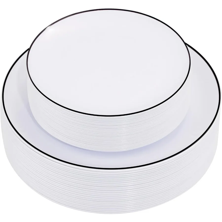 100Pcs White And Bl…