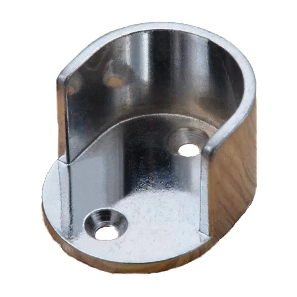 

Zinc Alloy Universal Closet Pole Socket Closet Rod Bracket Shower Rod Holder Sturdy Rust Proof Wardrobe Bracket Easy Install