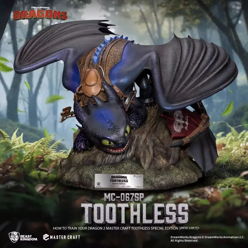 

In Stock Beast Kingdom How To Train Your Dragon Night Fury Toothless Statue Collectible Figurine