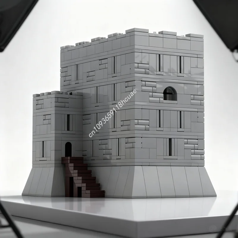 

Набор строительных блоков MOC «Нормандский замок», 1267 деталей, архитектурная модель, сборка, рождественский подарок, игрушка, креативная идея, развивающий конструктор