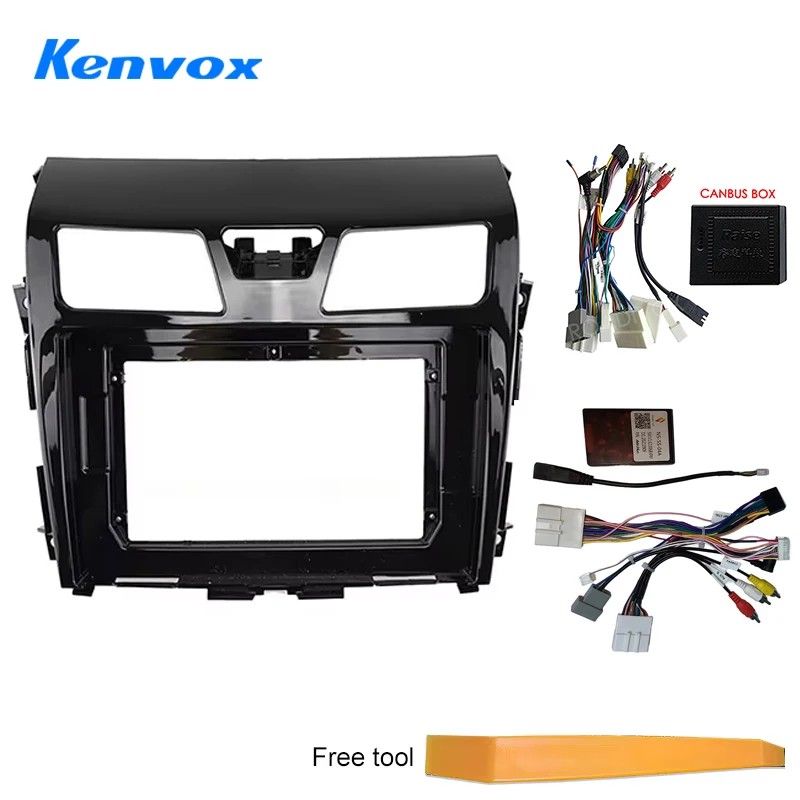 لوحة تركيب فآسيا راديو السيارة لنيسان ألتيما Teana 2013-2015 أندرويد 2 Din ستيريو تصاعد الحافة غطاء طقم إطارات #1