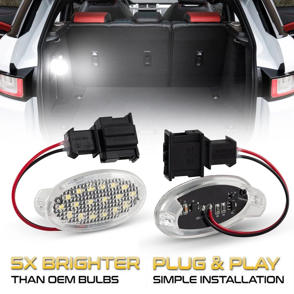 

LED Luggage Compartment Light Trunk Boot Lamps For Land Rover Range Rover Evoque L538 Freelander 2 L359 LR2 No Error