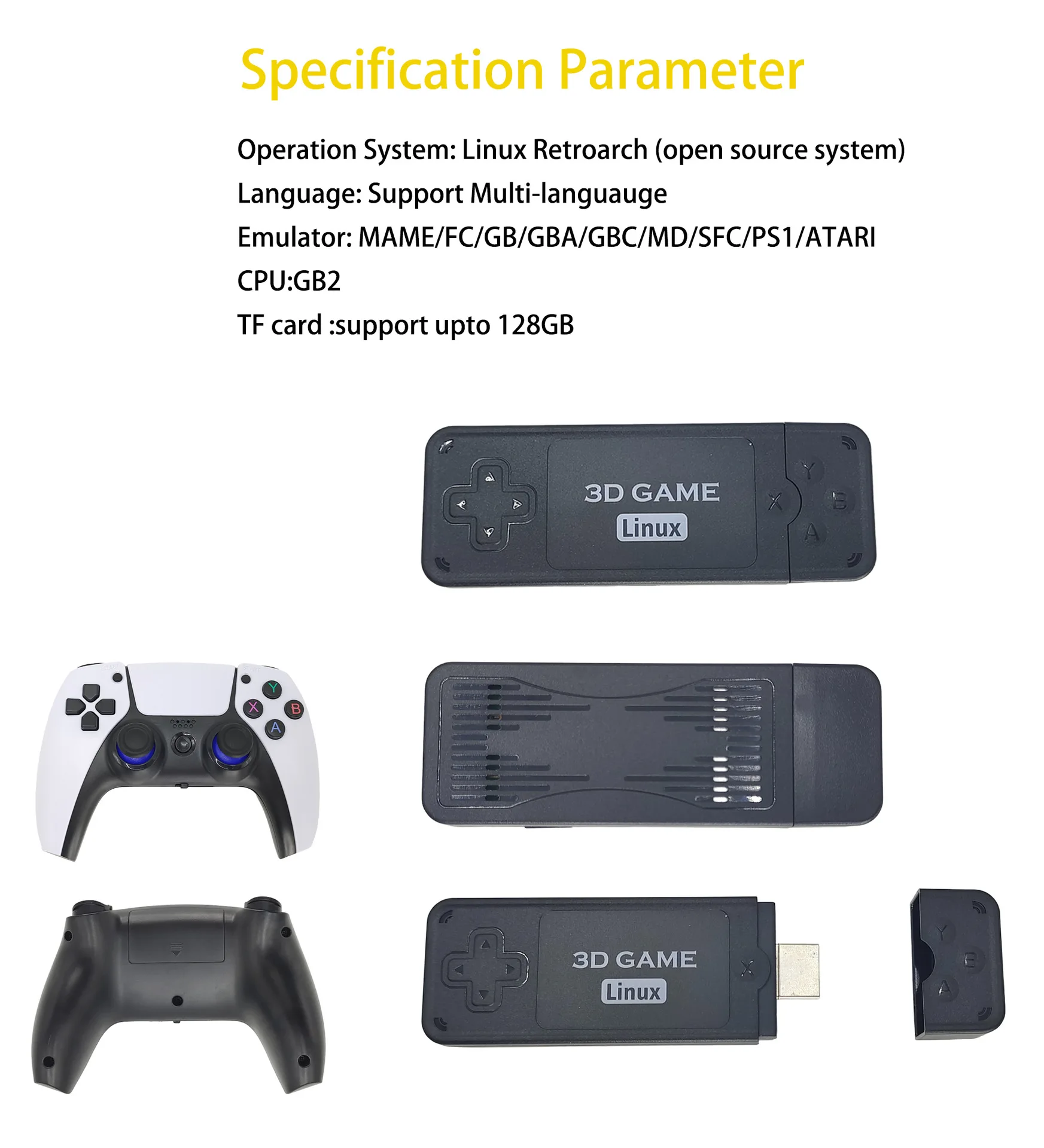 U9 برو لعبة وحدة تحكم HDMI HD 2.4G التلفزيون اللاسلكي لعبة وحدة التحكم 3D إله الحرب PSP الحديد الملاكمة 6 P5 اللاسلكية تحكم لعبة عصا ل PS1 / GBA / GB