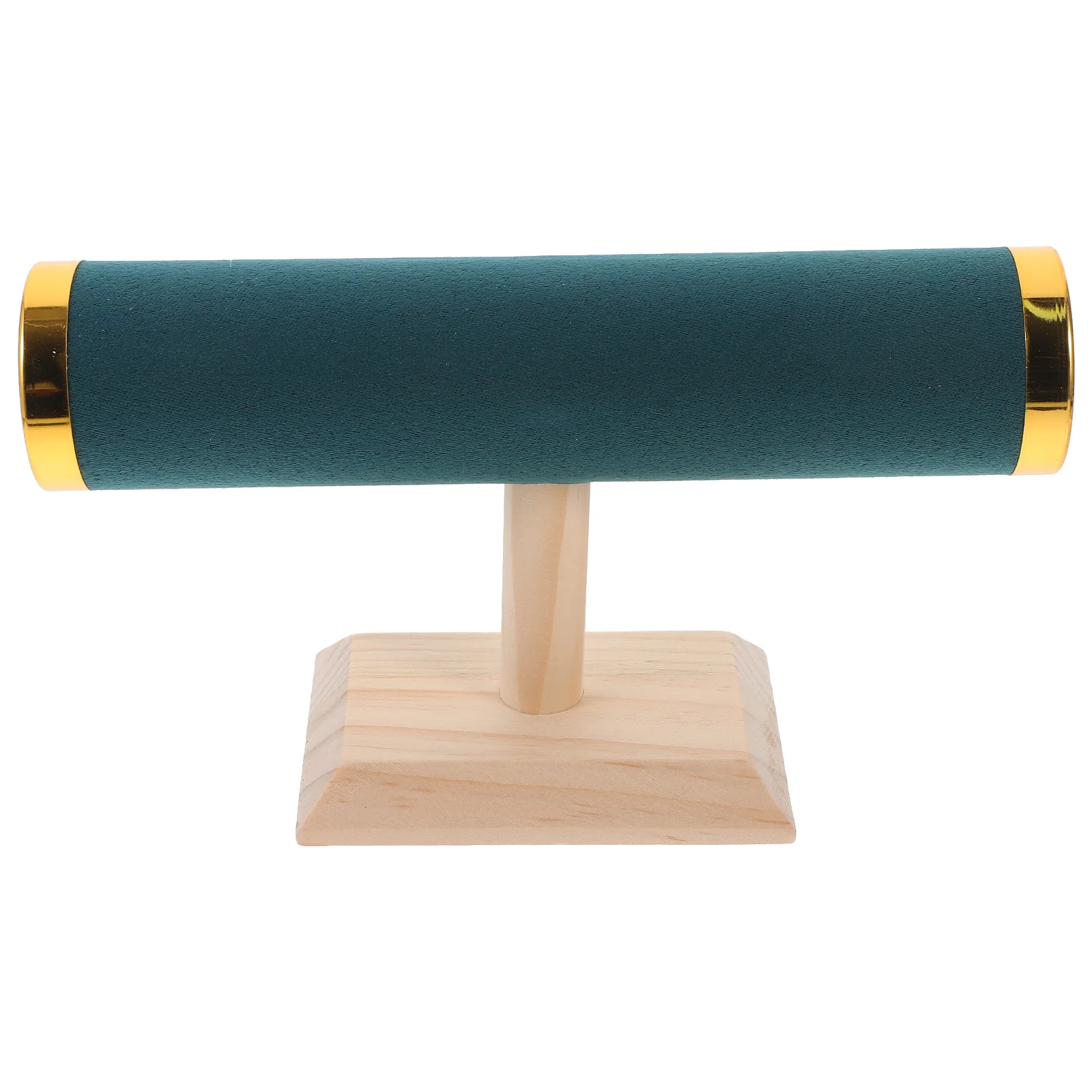 الصلبة الخشب مجوهرات عرض الرف T على شكل سوار حامل للساعات أساور Scrunchies سطح المكتب المنظم الوقوف