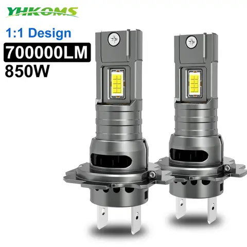 YHKOMS H7 LED 헤드 라이트 전구 미니 무선 60W 20000LM 6000K CSP 자동차 전조등 자동 다이오드 램프 H7 터보 Led 12V 자동차 YHKOMS H7 LED 헤드 라이트 전구 미니 무선 60W 20000LM 6000K CSP 자동차 전조등 자동 다이오드 램프 H7 터보 Led 12V 자동차