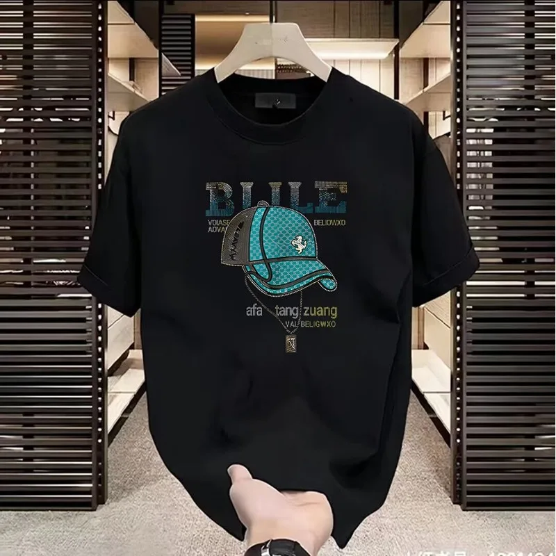 

2025 new summer thin quick-drying men's short-sleeved T-shirt casual handsome trendy and versatile student sports tops