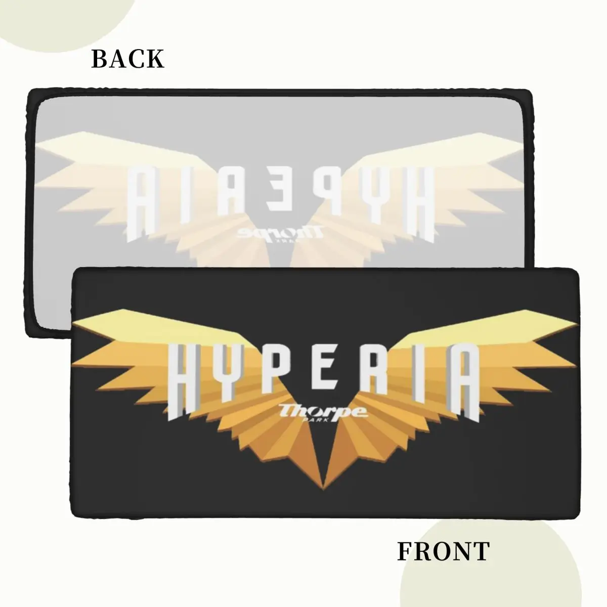 Hyperia Thorpe Park Logo Custom Rectangular Tablecloth Oilproof Table Cover for Festival Party Decorations Table Cloth
