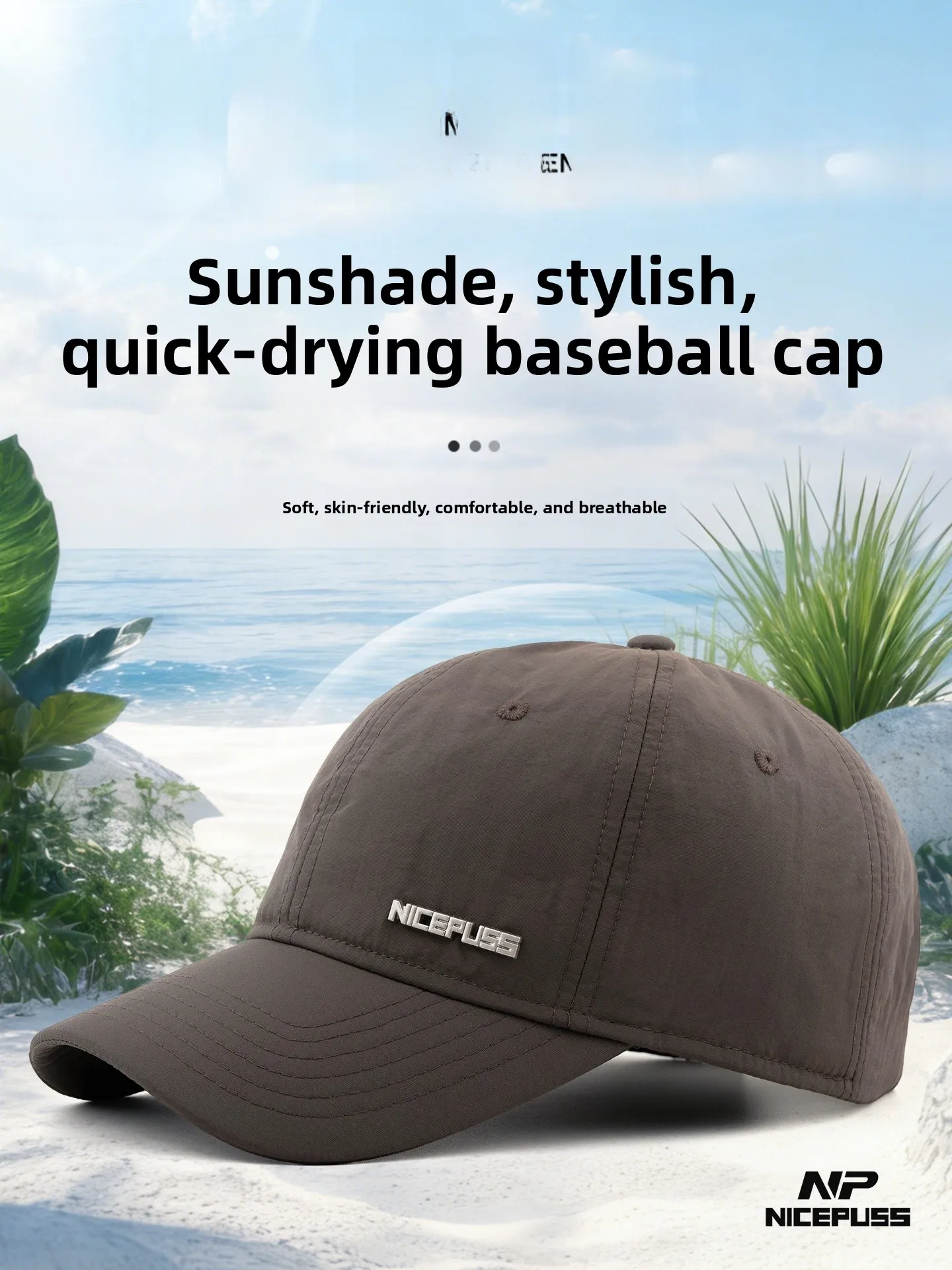 high-end-breathable-quick-dry-baseball-cap-unisex-outdoor-sports-sun-hat-women's-versatile-uv-protection-hat-luxury-casual-st