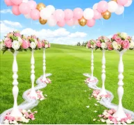 20pcs)50cm tall)Tall Candlestick Holder Wedding Centerpieces for Tables,Flower Holder,Vases for Centerpieces Flower Stand q358