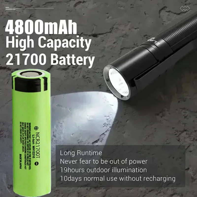 21700 NCR21700T Lithium Rechargeable Battery 4800mAh 3.7 V 40A High-discharge Battery High-drain Li-ion Battery