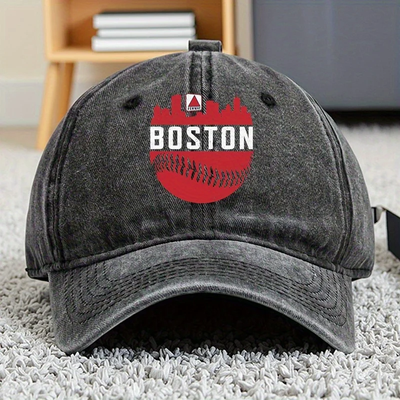 بوسطن وسط المدينة ماساتشوستس الأحمر المنزل الجدة سوكس الشرير نمط قبعة بيسبول المفهوم الإبداعي قبعة بيسبول الصيد في الهواء الطلق والسفر
