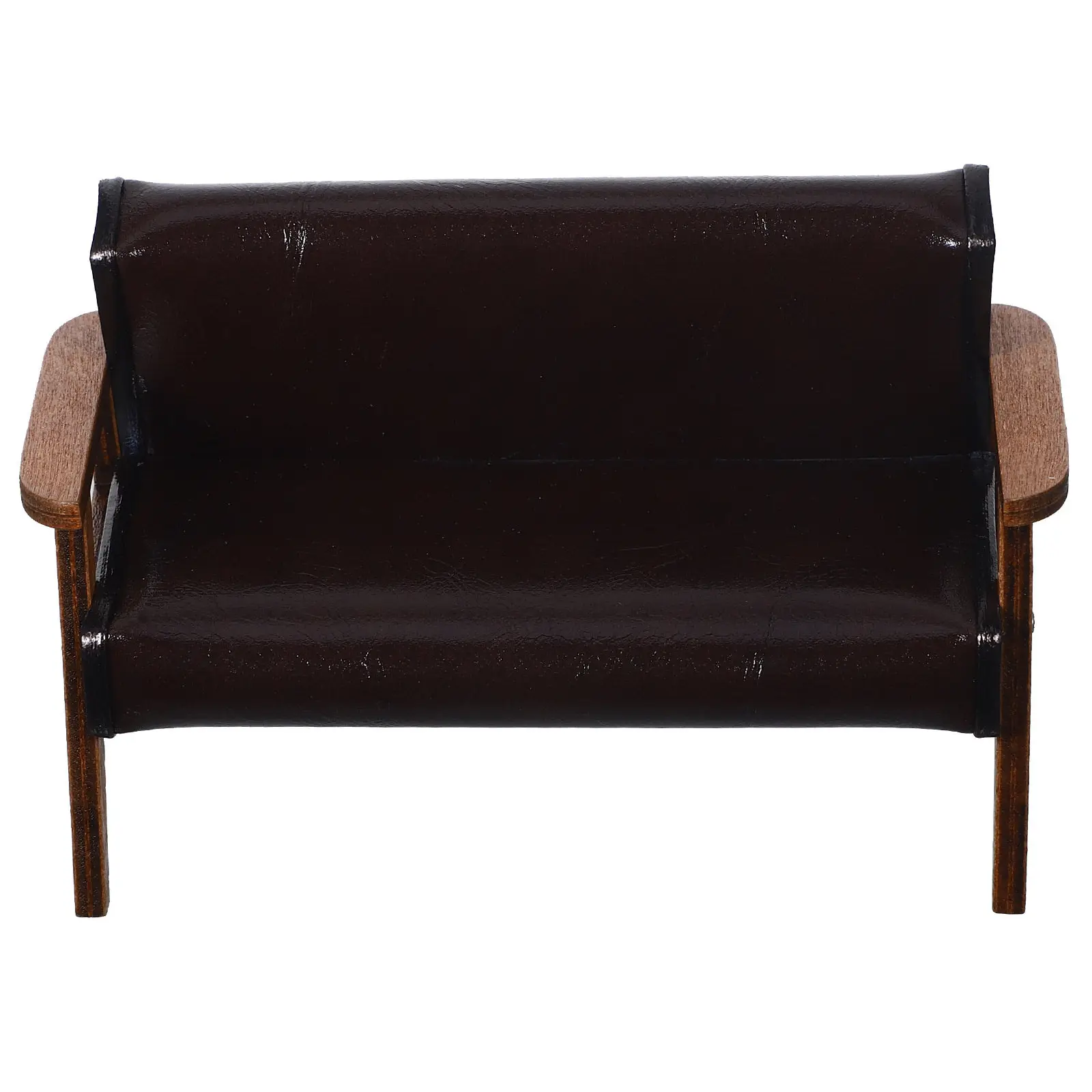 

Mini Sofa Chair Wooden Vintage Armchair Mini House Decoration Prop for Photography Micro Landscape and Craft Accessories