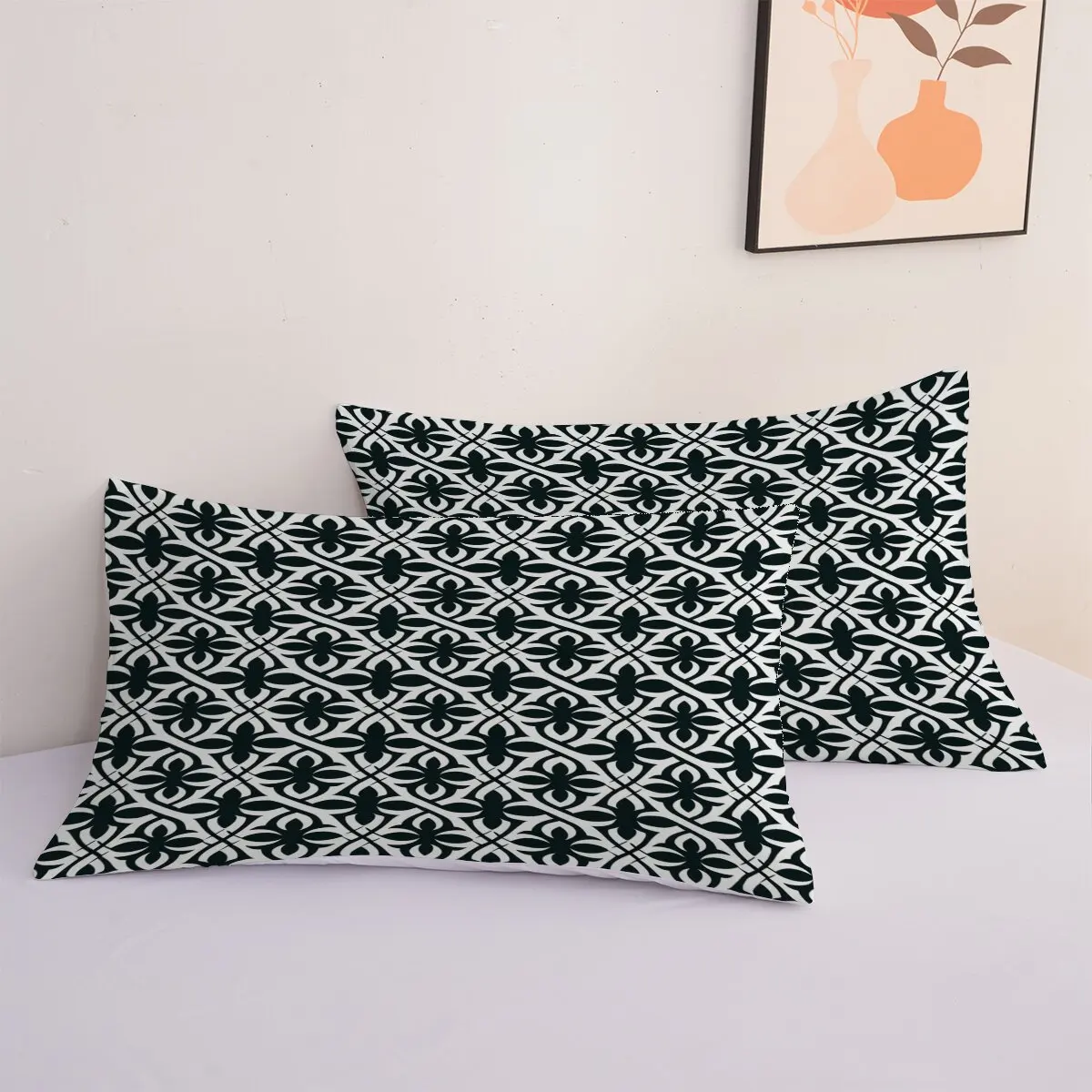 Geometric pattern  duvet cover   cotton fabric pattern  Printed duvet cover 3-piece set with 2 pillowcases