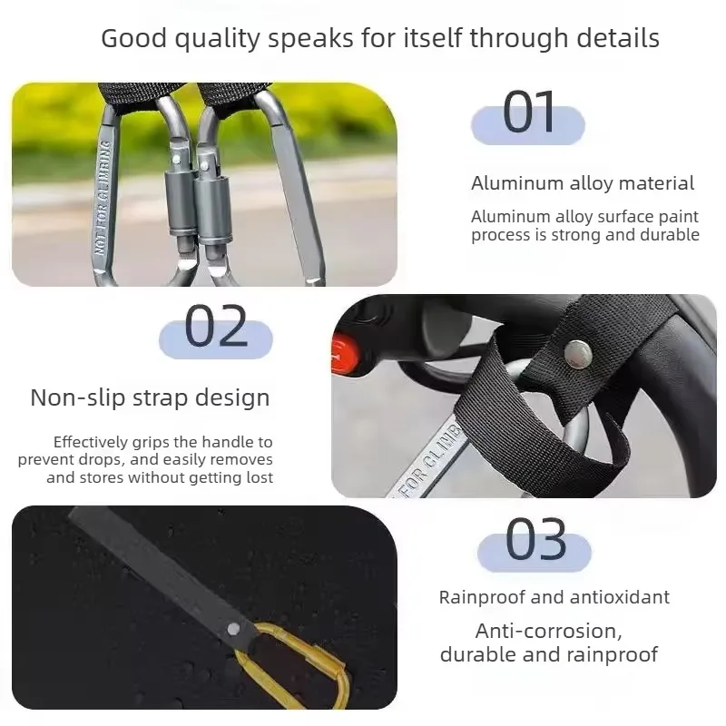 Motorcycle Electric Scooter Hook Front Hook Aluminum Alloy Handlebar Hook High-quality Bicycle Handlebar Hook Clip Without Drill