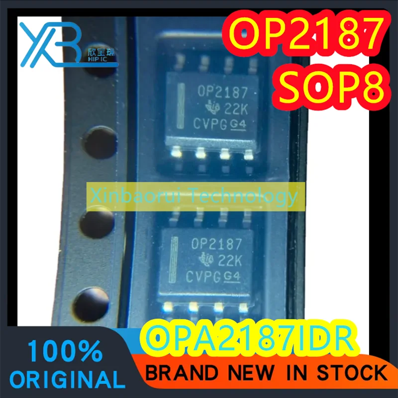 (4/20pieces) OPA2187IDR OPA2187 OP2187 SMD SOP8 foot dual operational amplifier IC chip 100% brand new authentic spot delivery