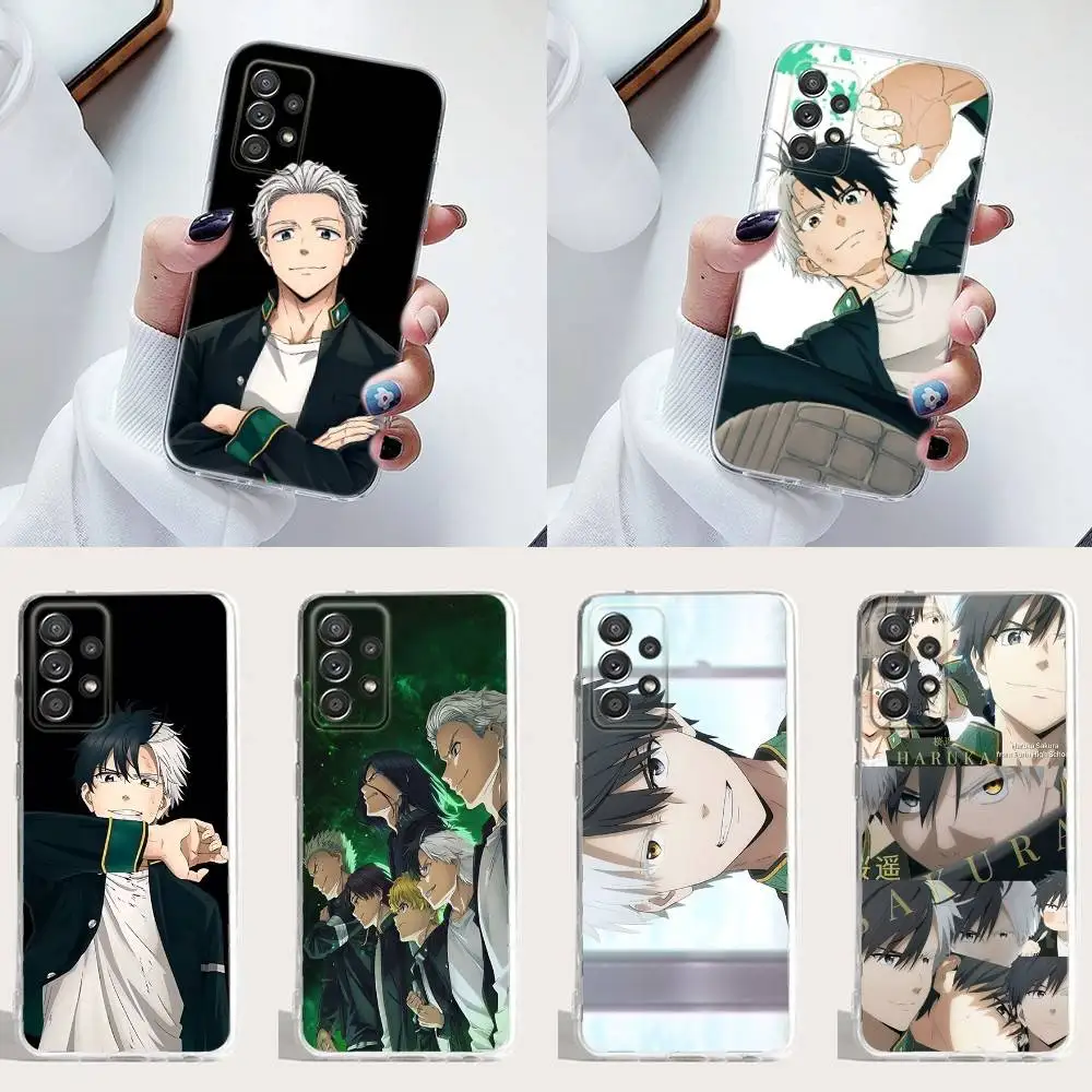 

Anime Wind Breaker Sakura Phone Case Silicone For Samsung S30,23,21,22,20 FE lite,S10,9,PIus Note20ultra Soft Transparent