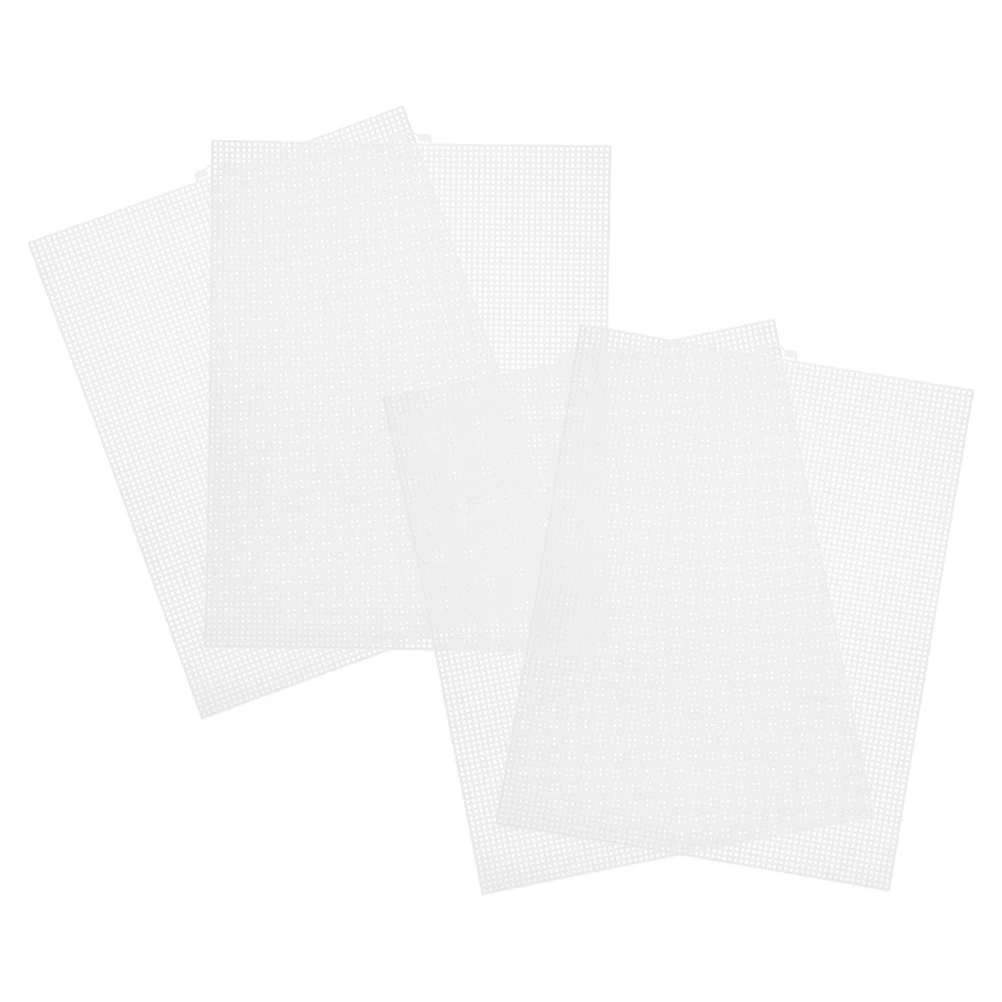 

4pcs Cross Stitch Mesh Plastic Canvas Sheets for Embroidery Quilting DIY Crafts Transparent Pe Needlework Crochet Supplies