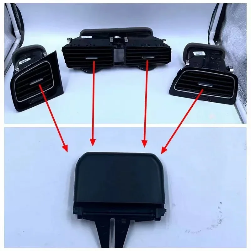 x1 Interior Dashboard AC Air Vent Grill Slide Clip Adjust Trim For VW Golf 7 7.5 mk7 GTI GTD GTE Rline 2013 2014 2015 2016 2017