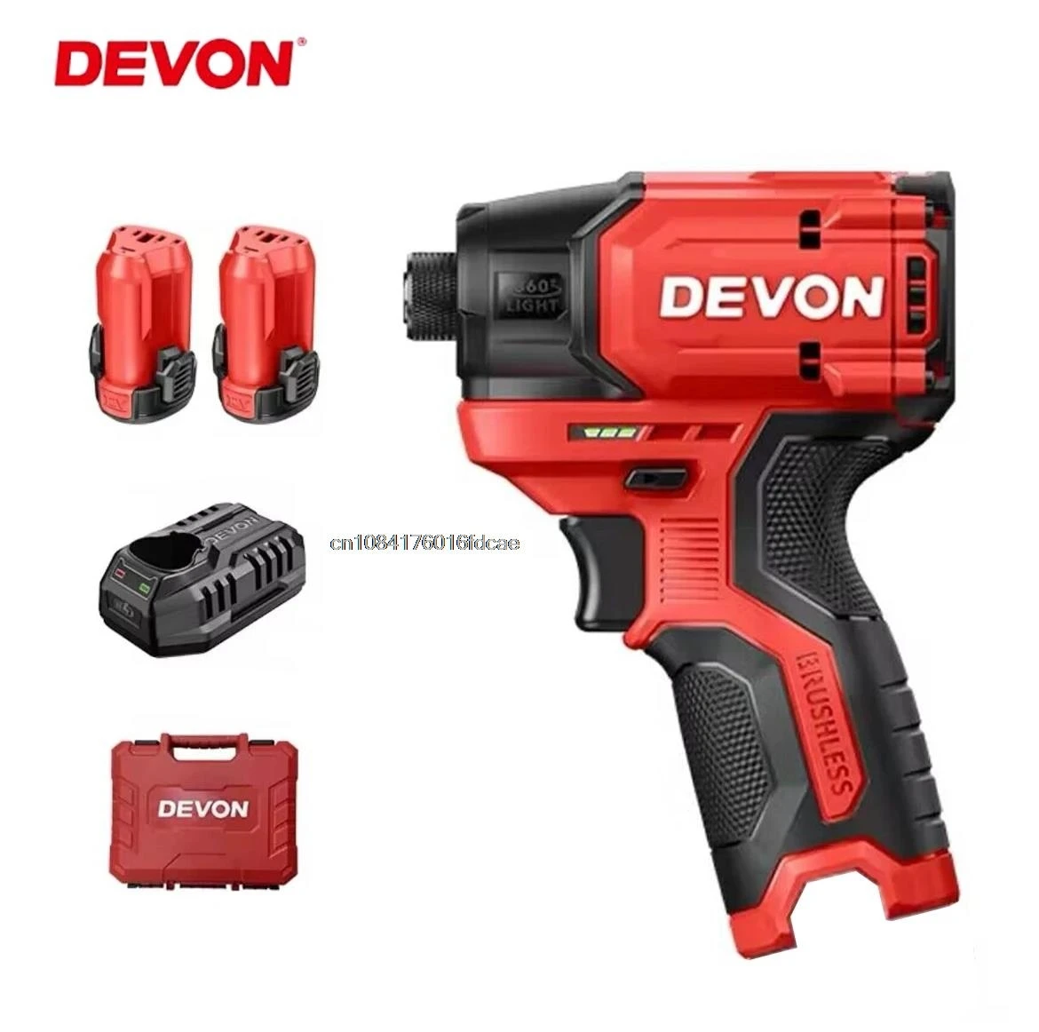 Devon 1/4 inch chuck Cordless Electric Drill Brushless Motor Brushless 140Nm 3300rpm 4100ipm 12V Share Battery Platform 5767