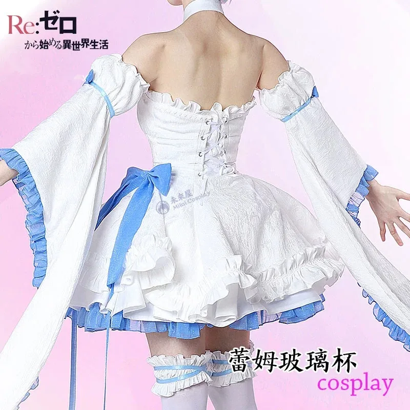 Rem Dress Cosplay Costume RE: ZERO - Starting Life in Another World Anime Women Role Play Clothing Halloween Outfit 2024 New