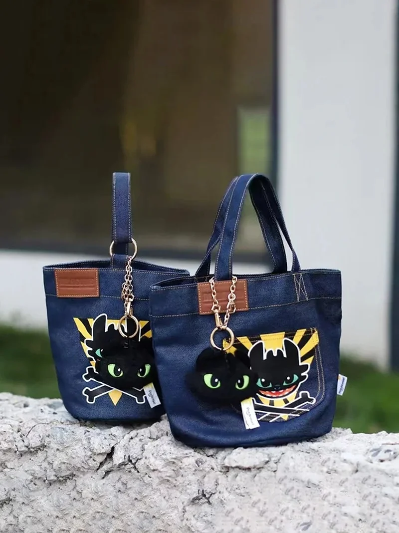 Potdemiel 만화 이빨없는 어깨 가방 귀여운 이빨없는 인형 펜던트 버킷 가방 패션 트렌드 애니메이션 인형 배낭 축제 선물