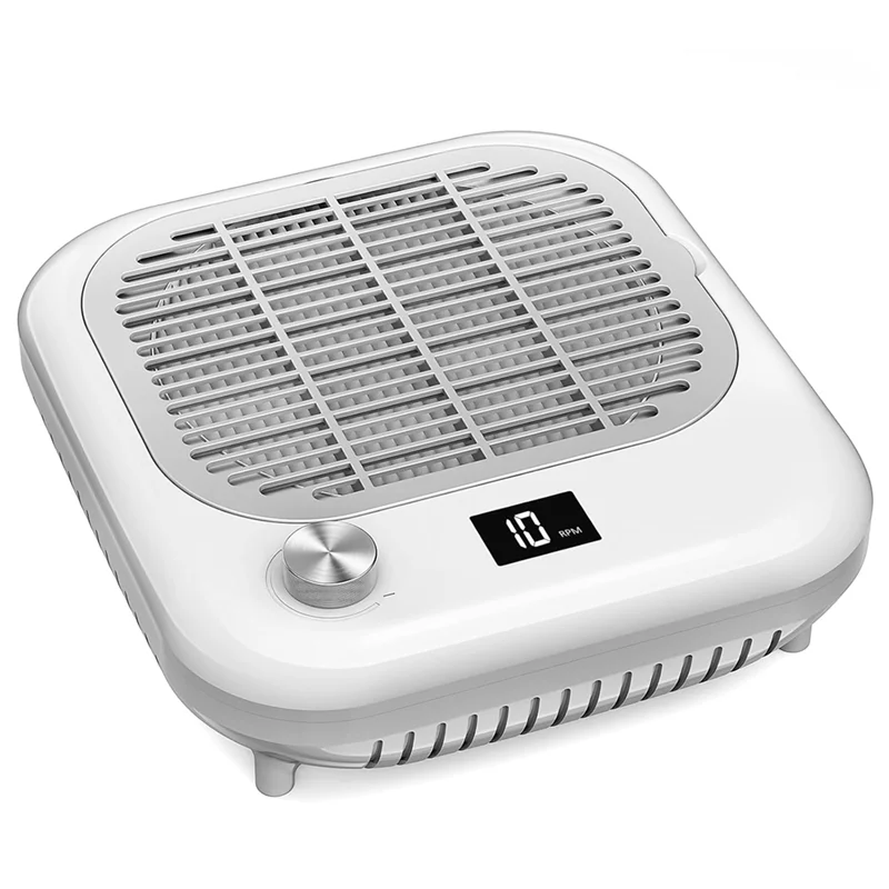 ABLQ Nail Dust Collector Vacuum For Nail Tech 600PA High-Speed Electric With Reusable Filter, Quiet Suction Machine