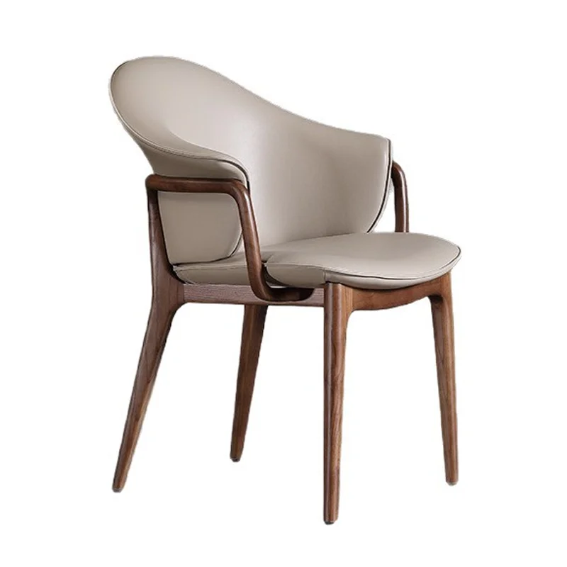

Butterfly Chair Oriental Aesthetic Dining Chair Quiet Luxury Solid Wood Chair Comfortable Sitting Armchair