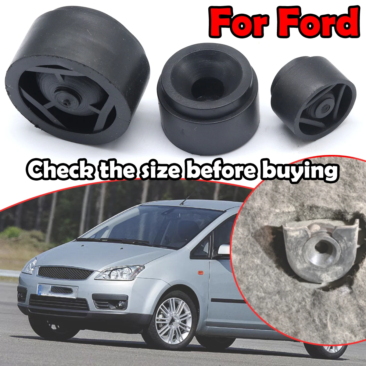 

Car Engine Cover Mounting Clip Push-on Connector Grommet Bushing Absorber For Ford Focus C-Max Galaxy Transit Mondeo Fiesta