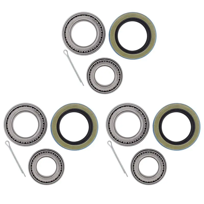 3X Trailer Hub Bearings Kit For 3500 1.719 Inch Spindle 84 Axle L68149 L44649