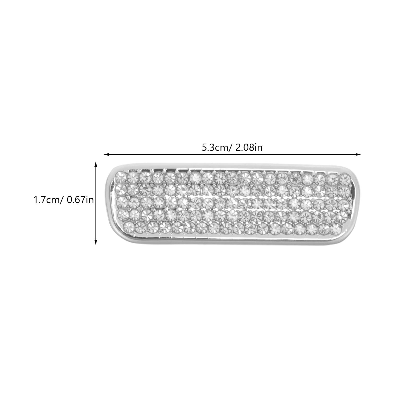 

Armrest Box Button Sticker Center Console Cover Car Part Supply Rhinestone Material Self Adhesive Backing Precise