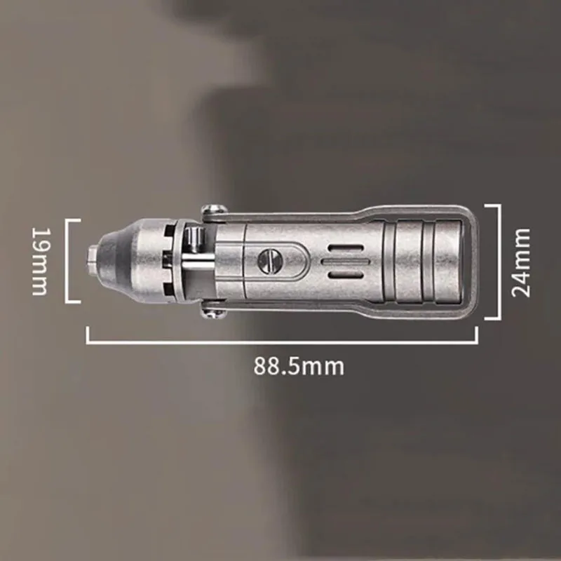 Bit‑Storage Vintage Ratcheting Screwdriver Portable Titanium Alloy Hand Tool Fits 1/4