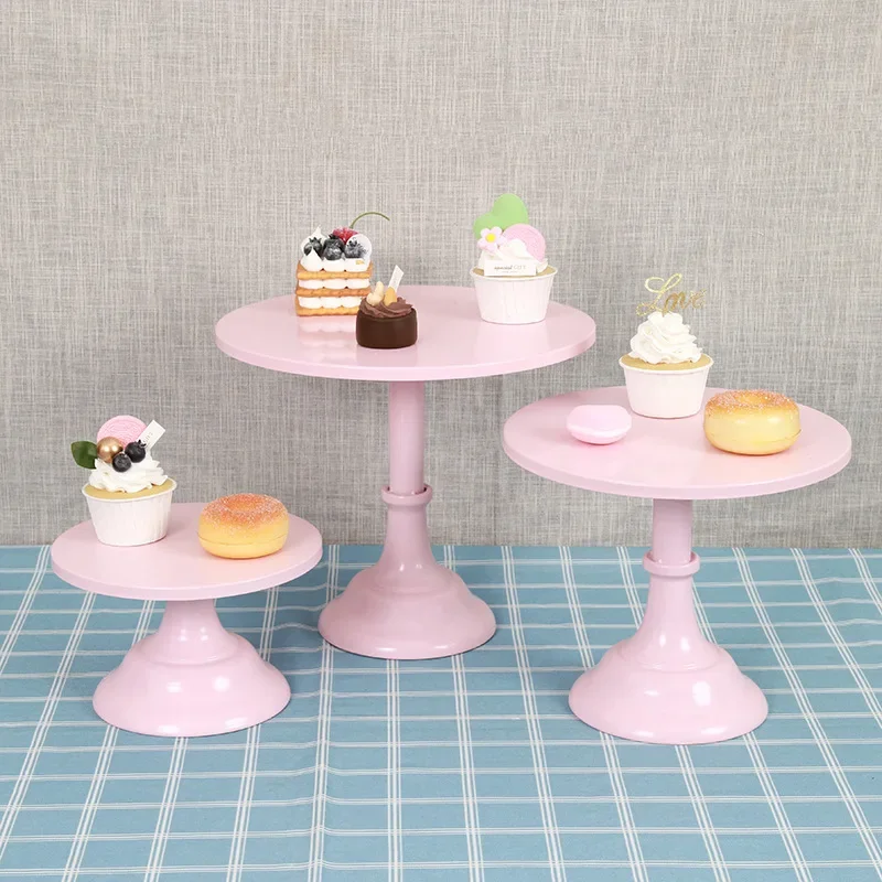 Metal Cake Stand,Dessert Table Display Rack,Wedding Cakes Tray Stand,Tea Break&Afternoon Tea Party Cake Plate,20/25/30cm