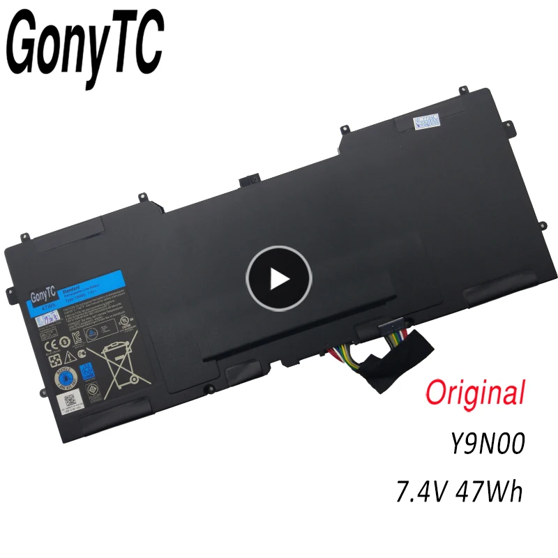 Y9N00 7,4 V 47Wh batería del ordenador portátil 4 celdas para Dell XPS 12 13-l321x 13-l322x L321x serie Notebook 489XN WV7G0 PKH18 9Q23 C4K9V