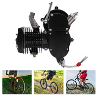 80CC 2-Stroke 1.65-horsepower Single-cylinder Motorized Bicycle Engine with Its Own Exhaust Pipe