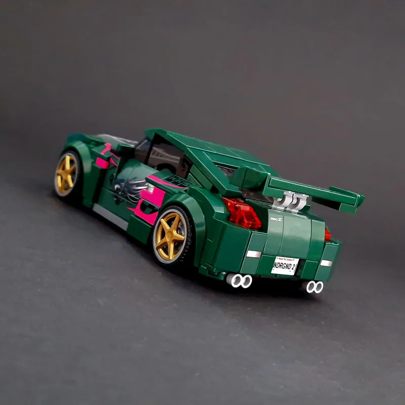 MOC-151905 New Classic NFSU350 Urban Sports Racing Car Building Block Model 341 Pieces Boys' Children's Birthday Toy Gift