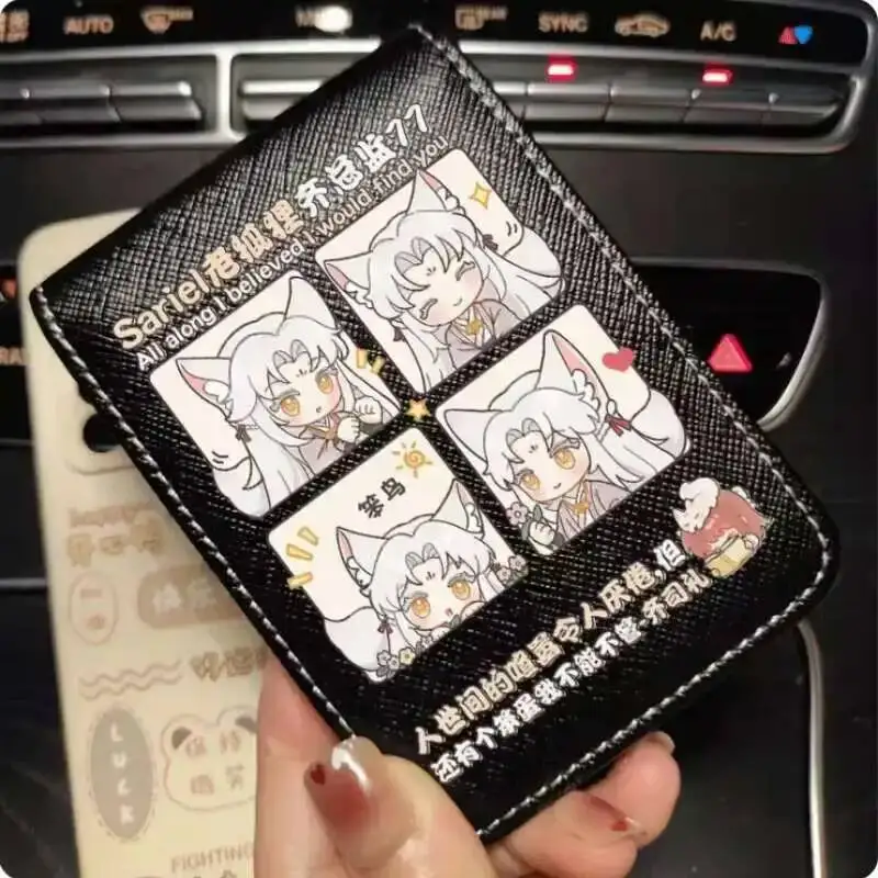 الضوء والليل سارييل الأزياء المحفظة بو محفظة بطاقة النقدية حامل حقيبة تأثيري هدية B447 أنيمي
